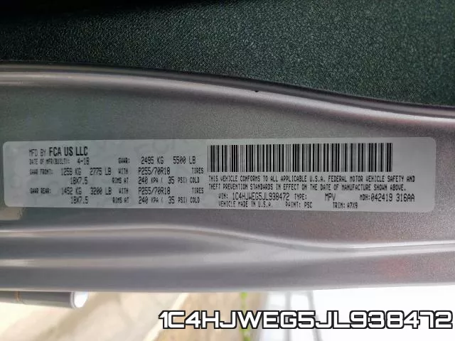 1C4HJWEG5JL938472