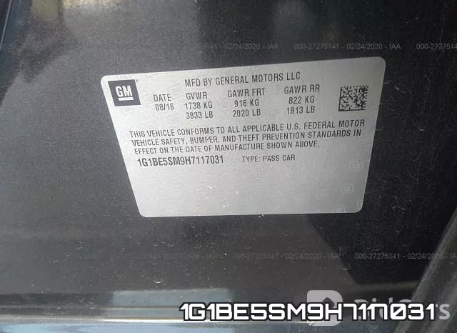 1G1BE5SM9H7117031