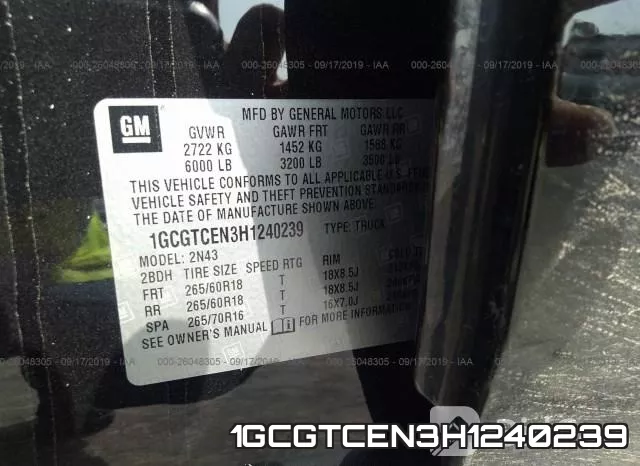 1GCGTCEN3H1240239