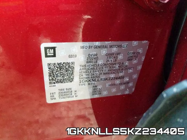 1GKKNLLS5KZ234405