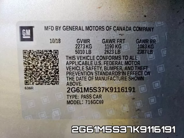 2G61M5S37K9116191