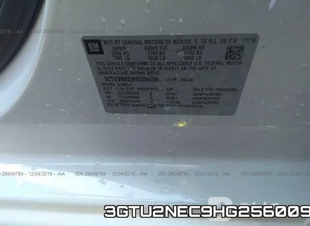 3GTU2NEC9HG256009