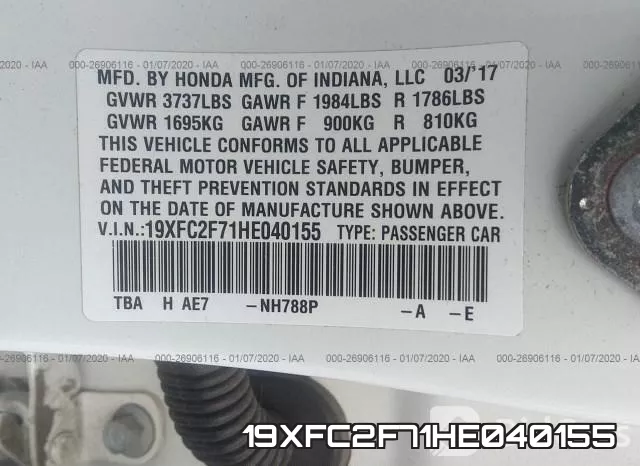 19XFC2F71HE040155