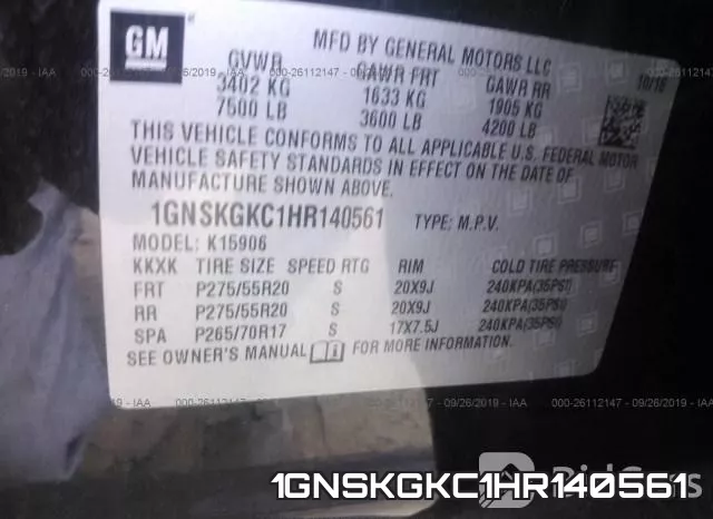 1GNSKGKC1HR140561
