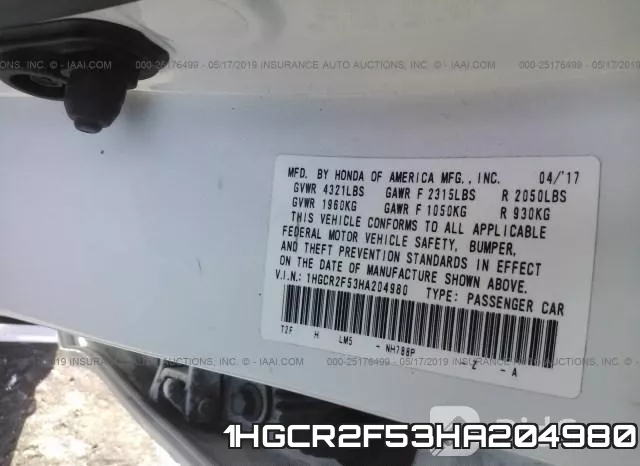 1HGCR2F53HA204980