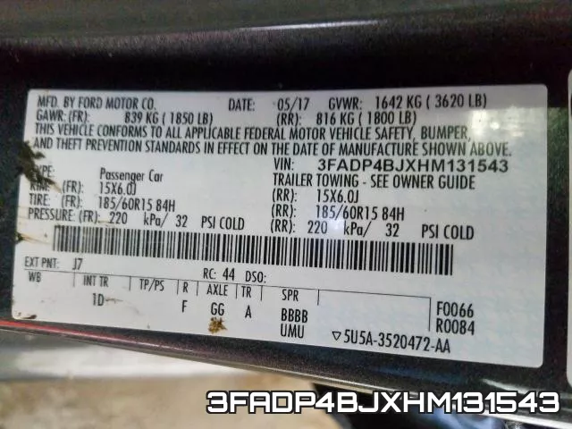 3FADP4BJXHM131543