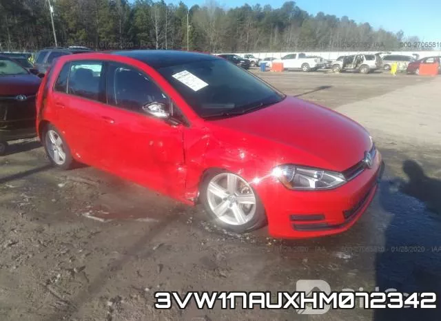 3VW117AUXHM072342