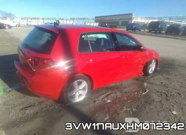 3VW117AUXHM072342