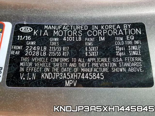 KNDJP3A5XH7445845