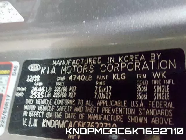 KNDPMCAC6K7622710