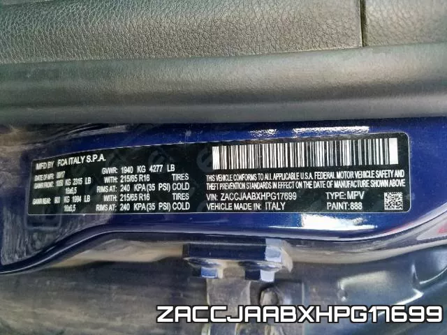 ZACCJAABXHPG17699