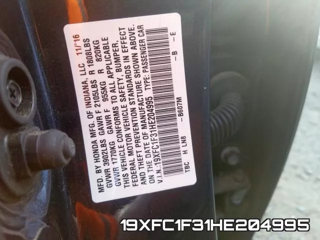 19XFC1F31HE204995