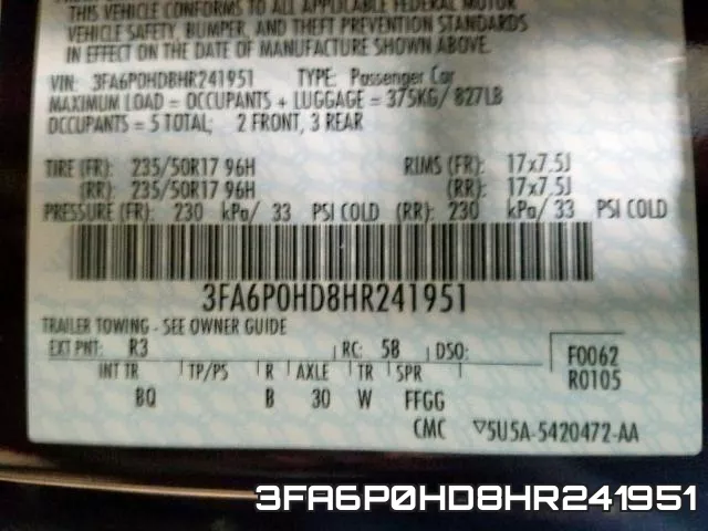 3FA6P0HD8HR241951