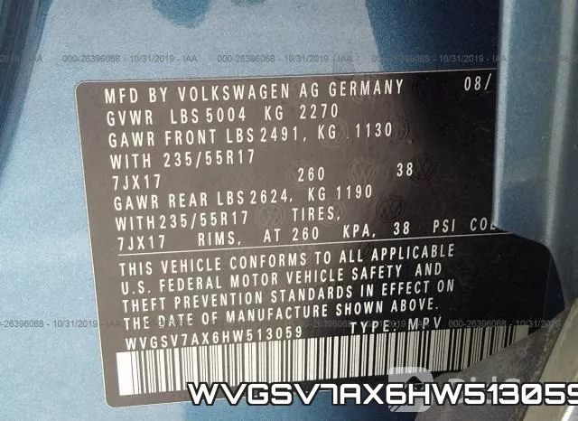 WVGSV7AX6HW513059
