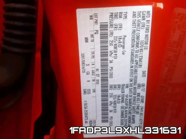1FADP3L9XHL331631