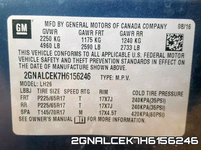 2GNALCEK7H6156246