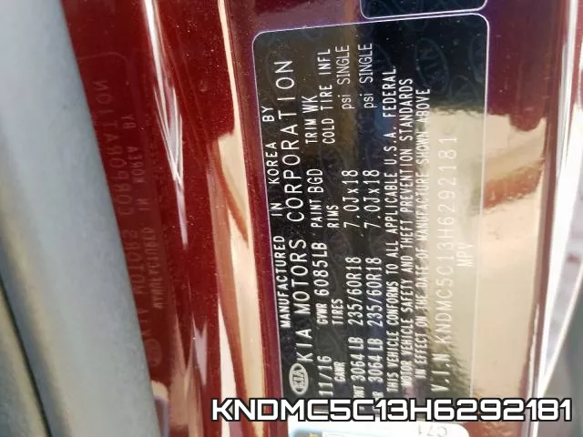 KNDMC5C13H6292181