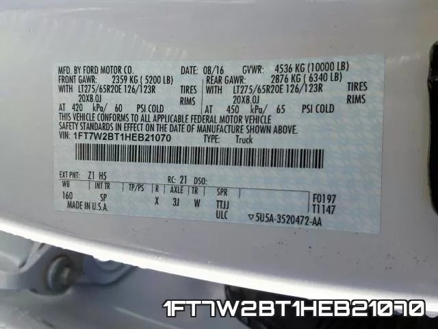 1FT7W2BT1HEB21070