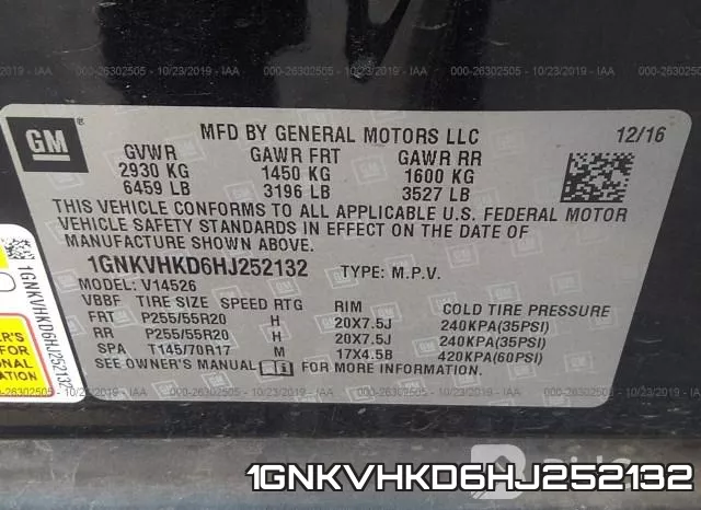 1GNKVHKD6HJ252132