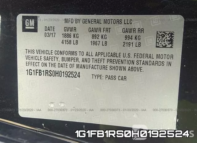 1G1FB1RS0H0192524