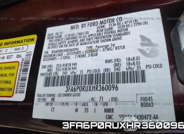3FA6P0RUXHR360096