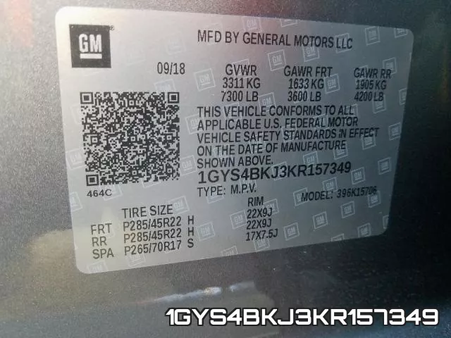 1GYS4BKJ3KR157349