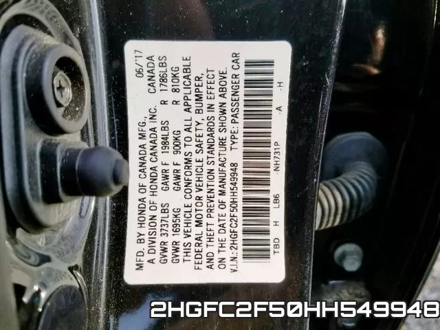 2HGFC2F50HH549948