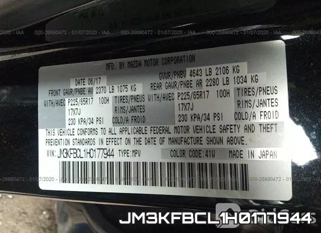 JM3KFBCL1H0177944