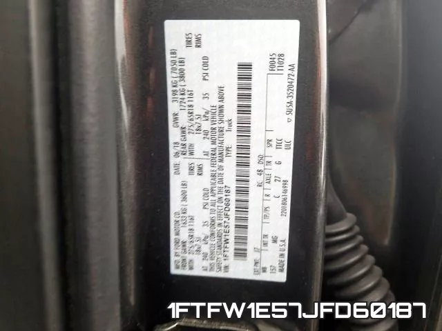 1FTFW1E57JFD60187