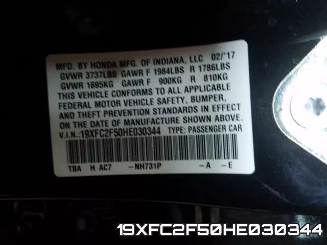 19XFC2F50HE030344