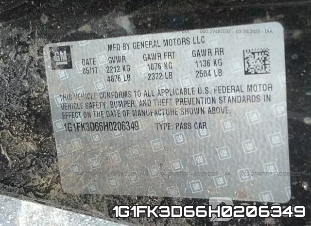 1G1FK3D66H0206349