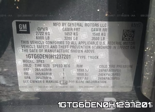 1GTG6DEN0H1237201