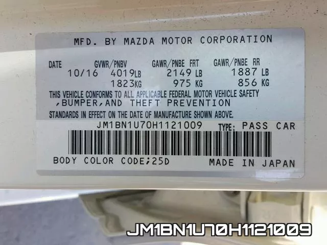 JM1BN1U70H1121009