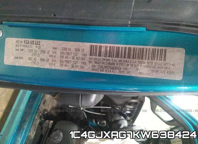 1C4GJXAG7KW638424