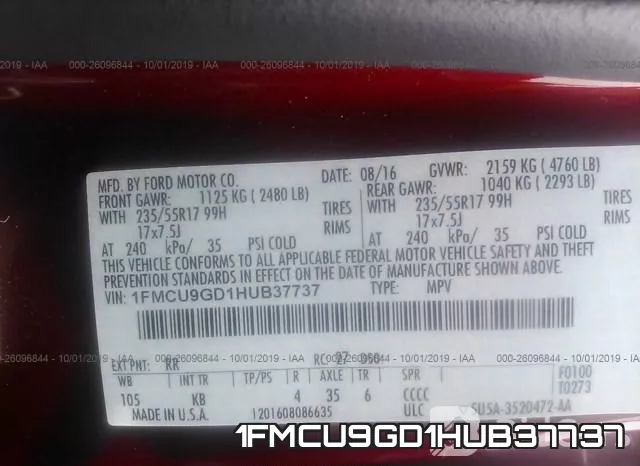 1FMCU9GD1HUB37737