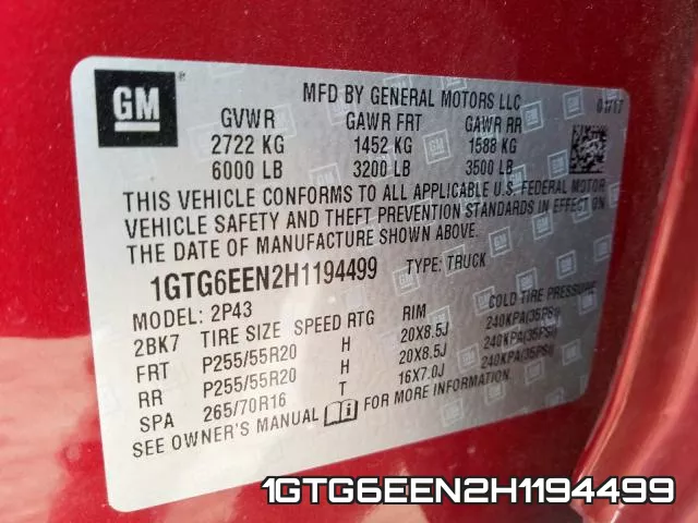 1GTG6EEN2H1194499