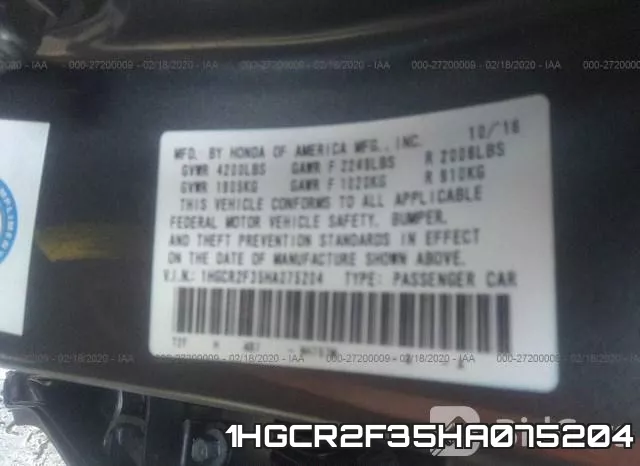 1HGCR2F35HA075204