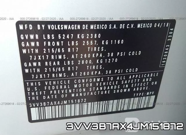 3VV3B7AX4JM151872