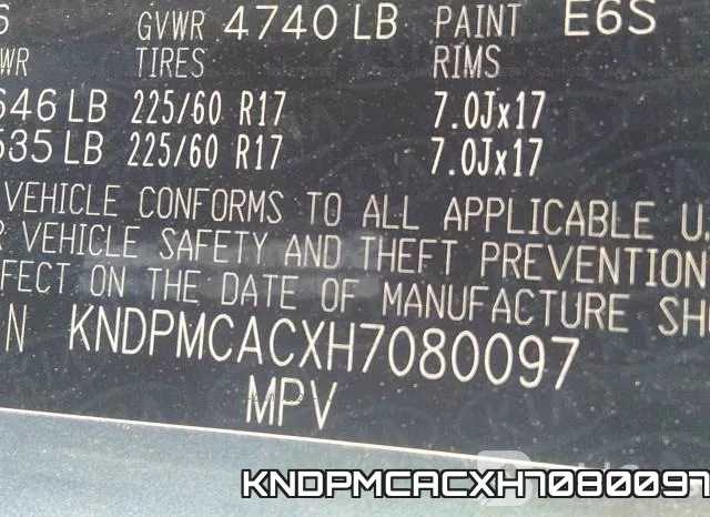 KNDPMCACXH7080097