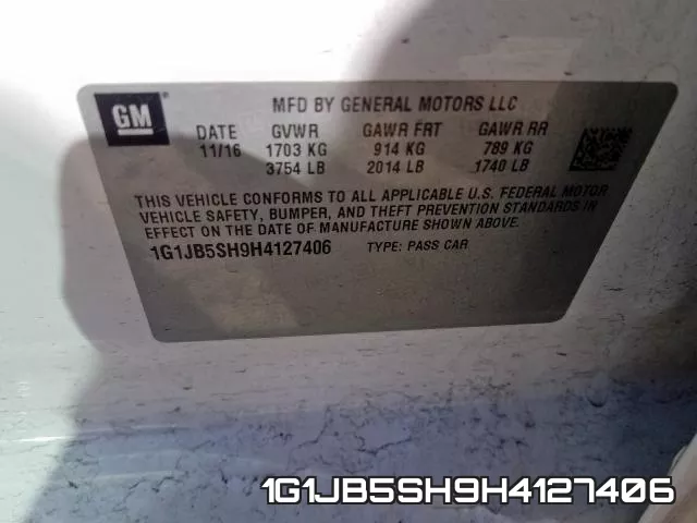 1G1JB5SH9H4127406