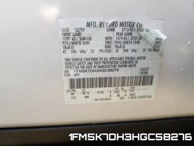 1FM5K7DH3HGC58276
