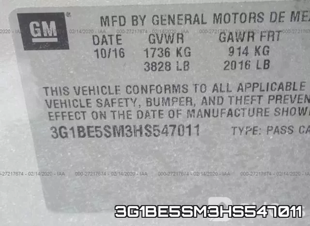 3G1BE5SM3HS547011