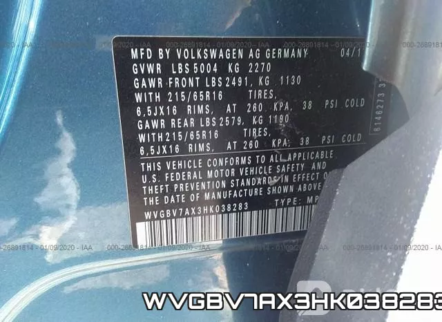 WVGBV7AX3HK038283