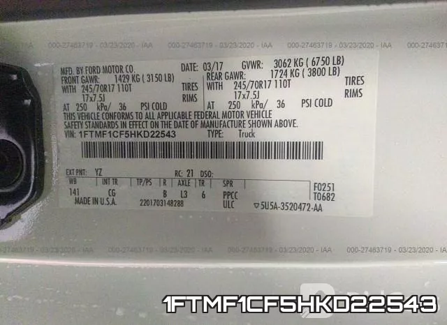 1FTMF1CF5HKD22543