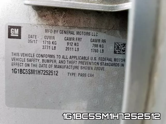 1G1BC5SM1H7252512