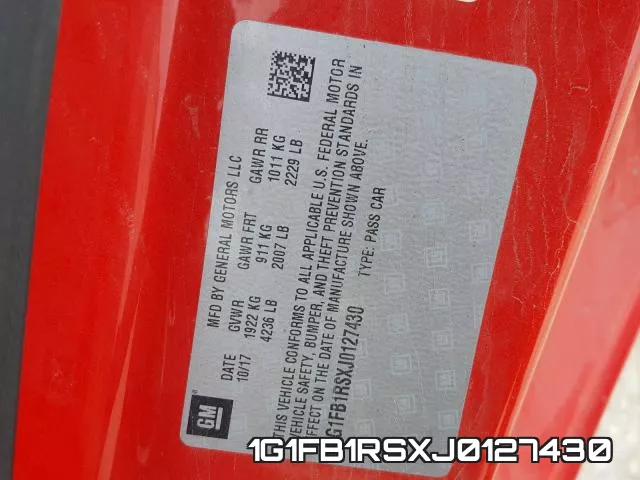 1G1FB1RSXJ0127430