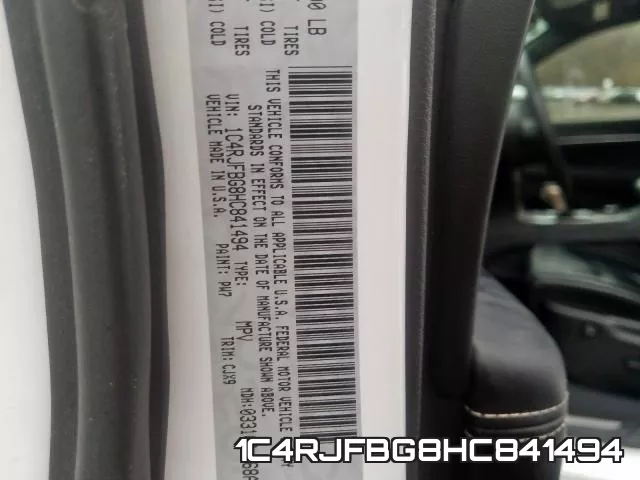 1C4RJFBG8HC841494