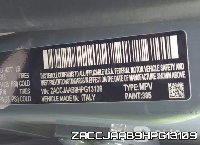 ZACCJAAB9HPG13109