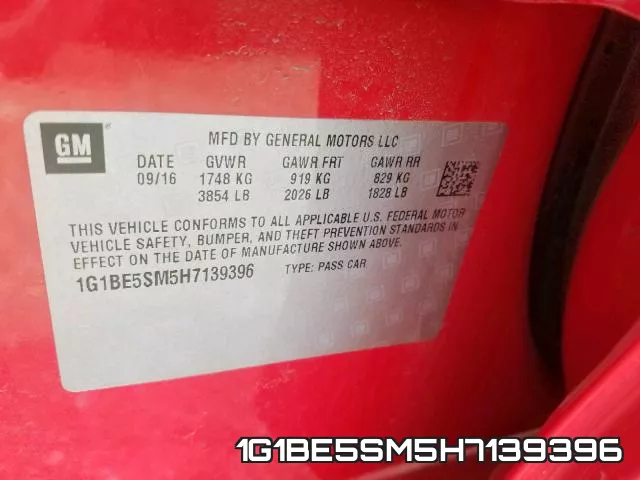 1G1BE5SM5H7139396