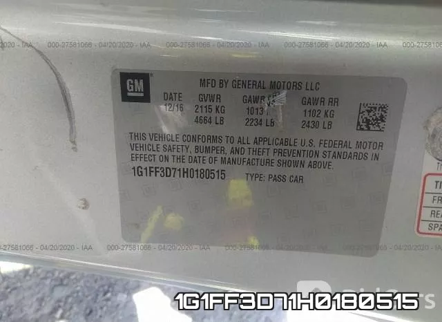 1G1FF3D71H0180515